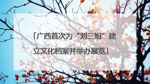 广西首次为“刘三姐”建立文化档案并举办展览